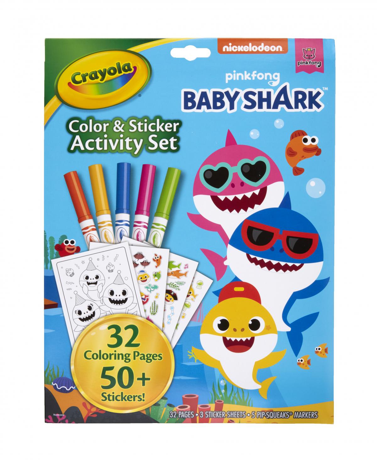 Baby Shark Color & Sticker Activity Set VTENH