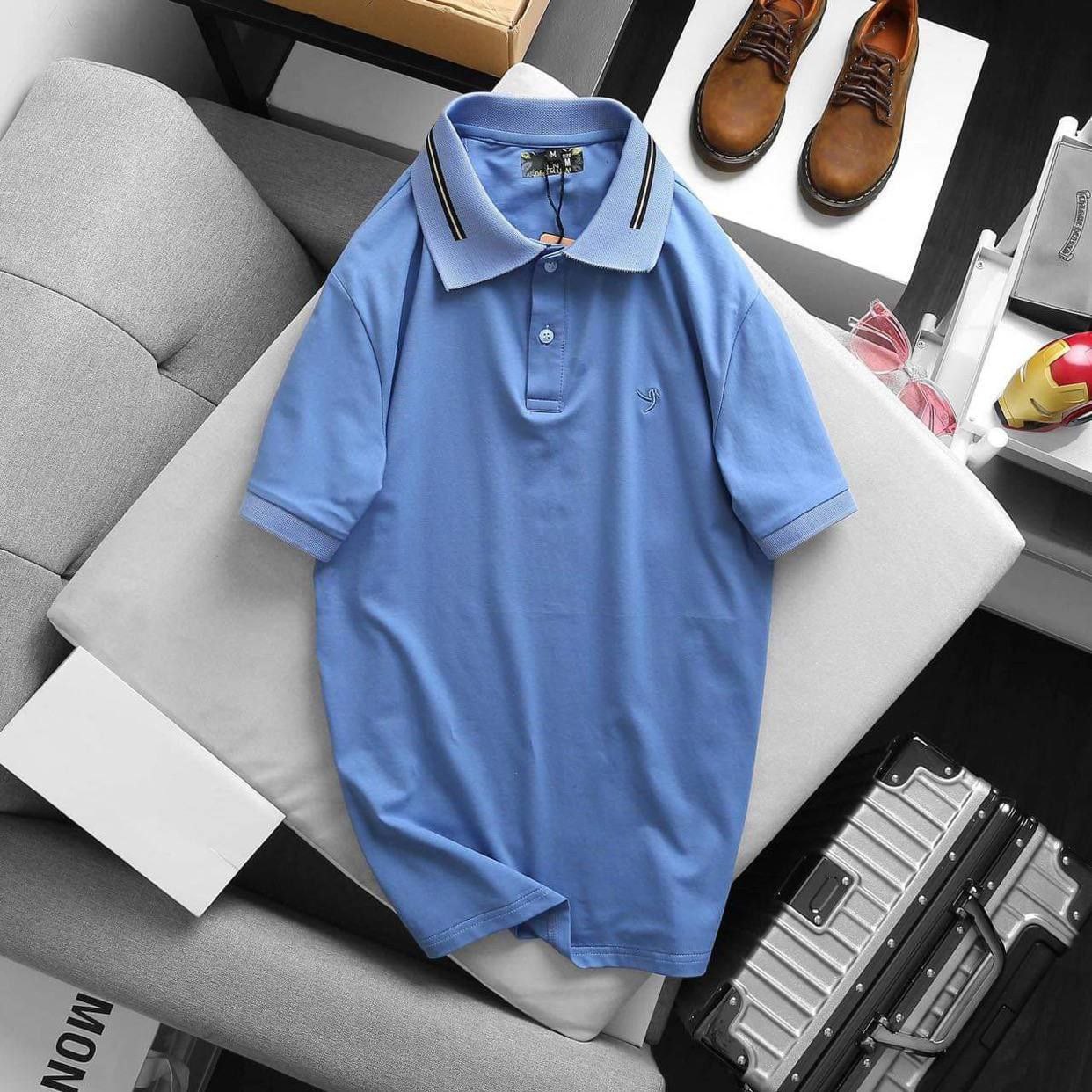 LANNO Men Polo Shirt - Blue - VTENH