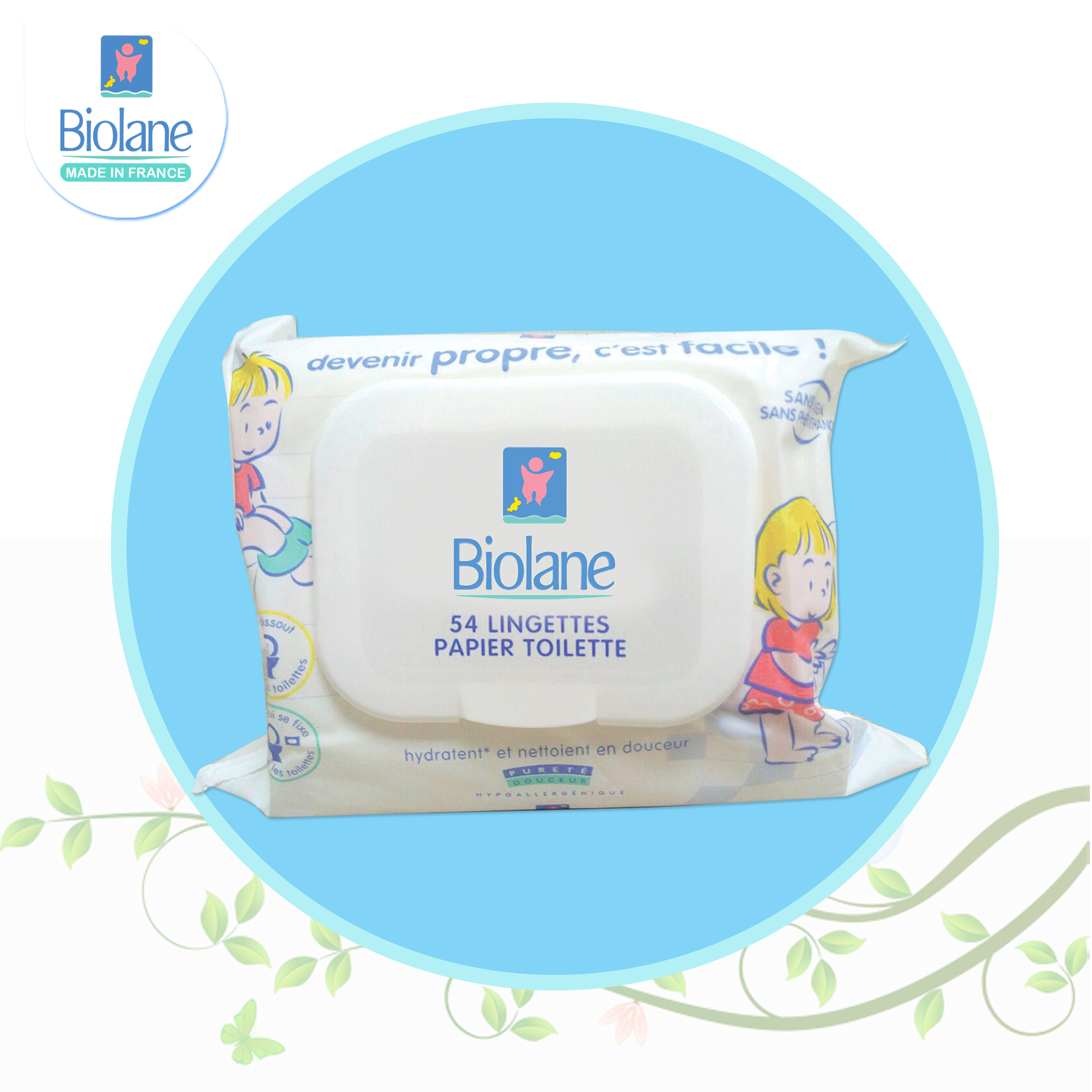 Biolane 54 Lingettes Papier Toilette Vtenh Biolane 54 Lingettes Papier Toilette Vtenh