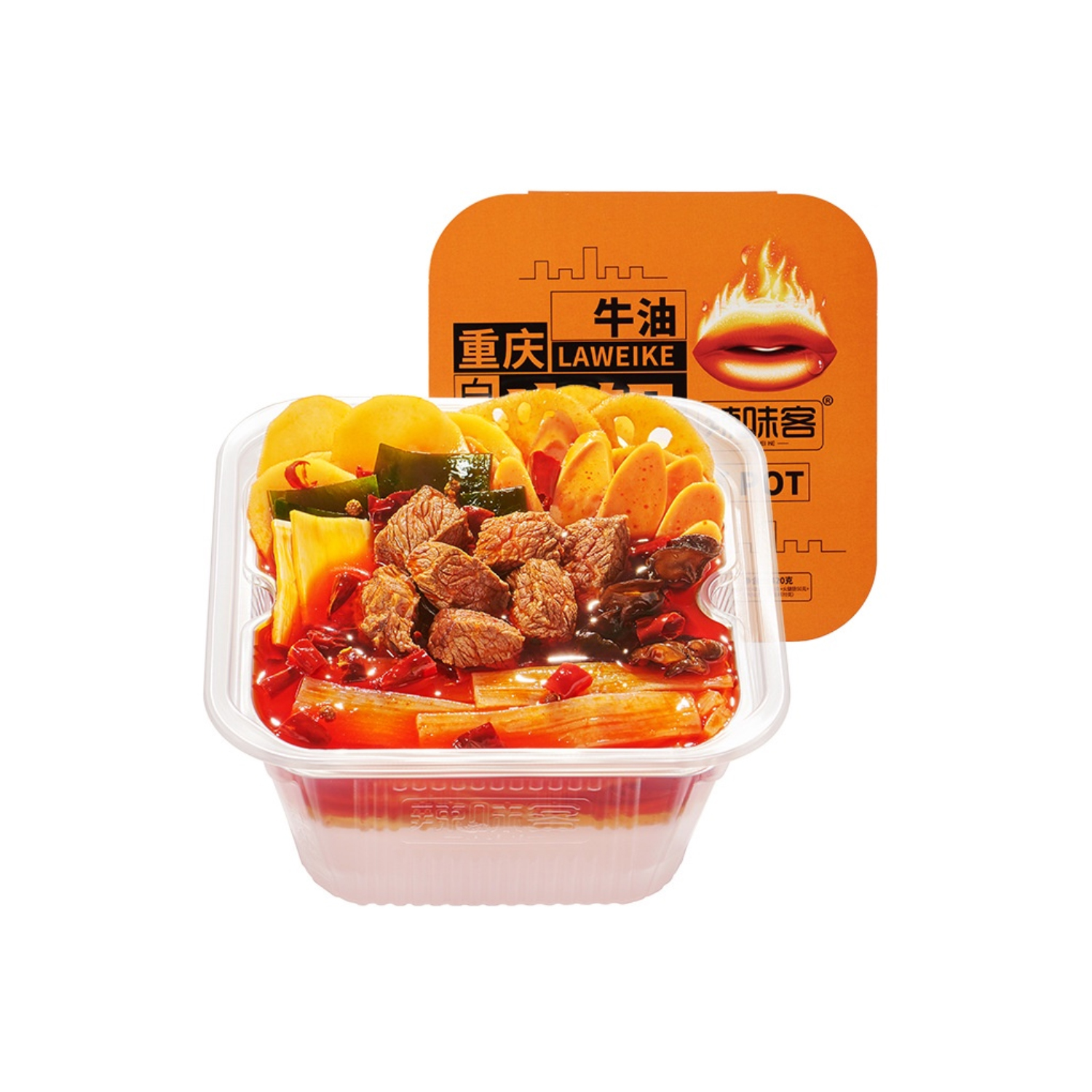 The La Wei Ke Hot Pot - Laweike 370g spicy tripe beef lazy Steamboat self  heating Instant hotpot