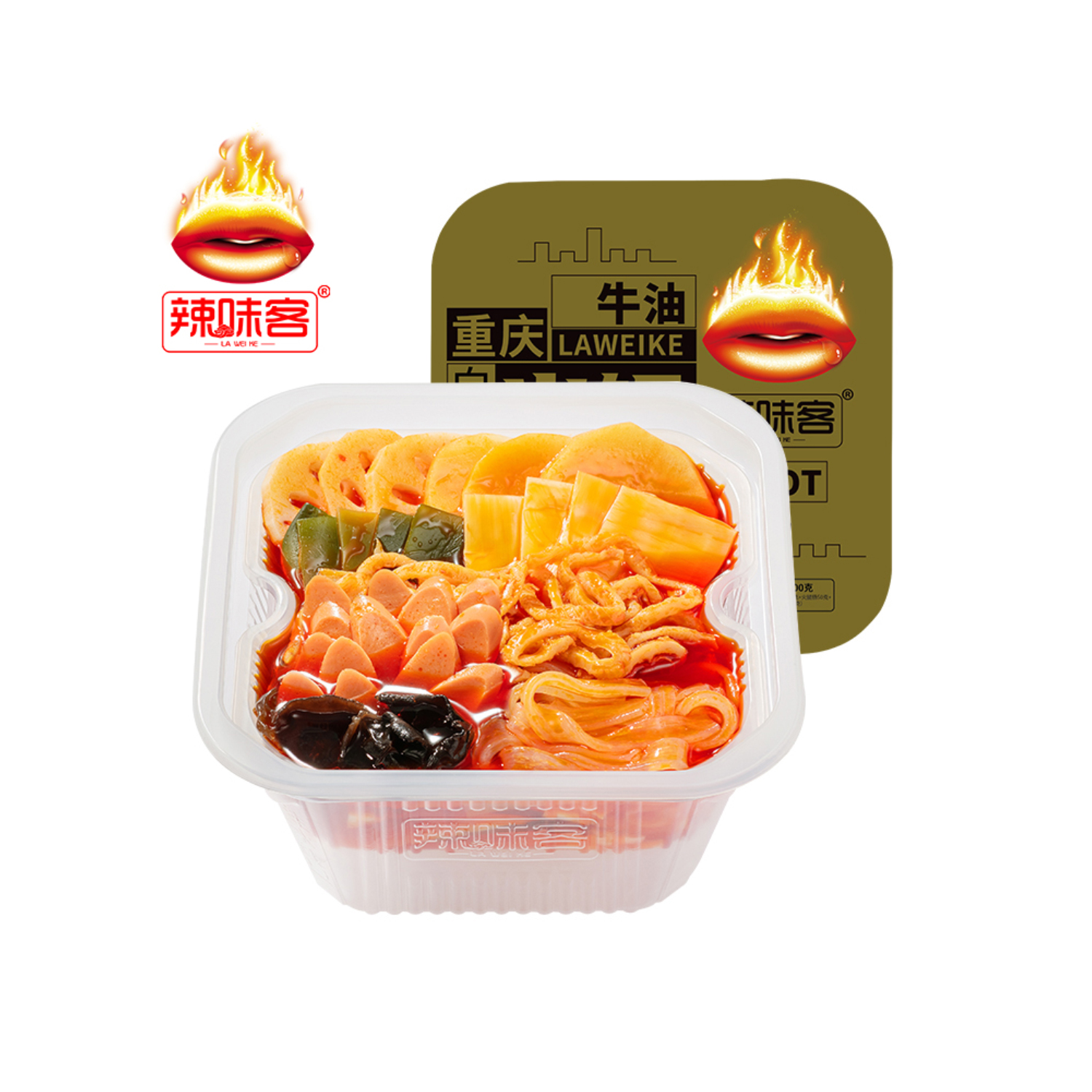 The La Wei Ke Hot Pot - Laweike 370g spicy tripe beef lazy Steamboat self  heating Instant hotpot