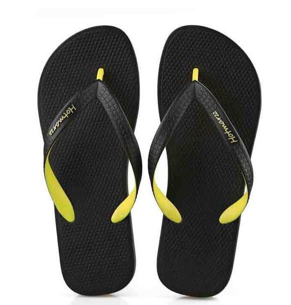 Hotmarzz Black Yellow Flip Flop - VTENH