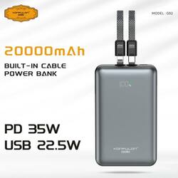 Konfulon Gold Power Bank 20000mAh, fast charging up to 35W, Model: G02