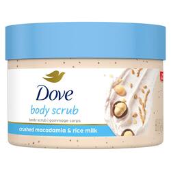 Dove Scrub Macadamia & Rice Milk 298g