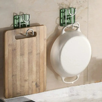 2PCS Washbasin Storage Hooks - Random Color