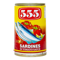 555 Sardines in Tomato Sauce in Chili 155g