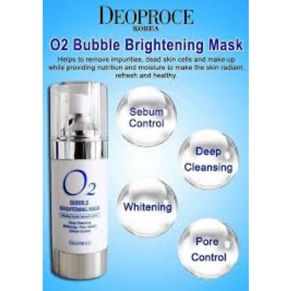 Deoproce O2 Bubble Brightening Mask 100ml 