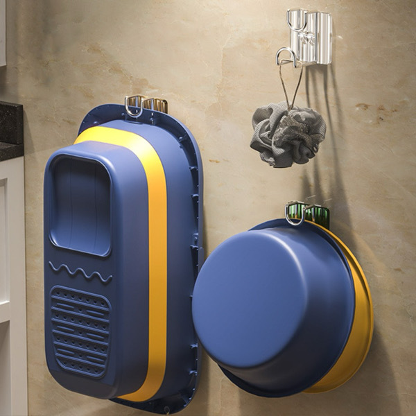 2PCS Washbasin Storage Hooks - Random Color