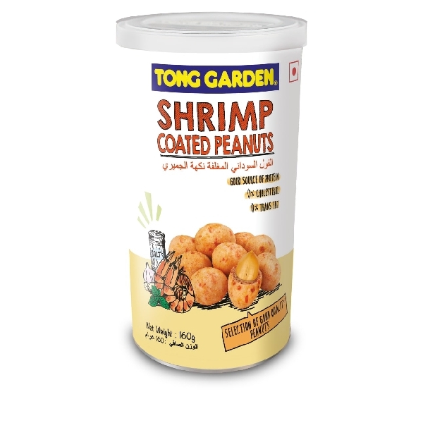 Tong Garden Shrimp Coated Peanuts Can 160g