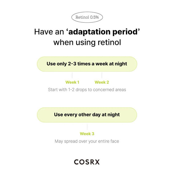 Cosrx The retinol 0.5 [oil ]Super Vitamin E + Squalane 