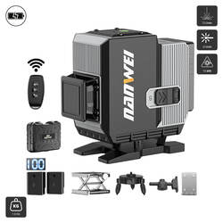 ឡាស៊ែរភ្លើង 12 ប្រើថ្ម ( L5120) Line Laser Level 12 បន្ទាត់ ថ្ម : 2 កូន 515NM 10MW 