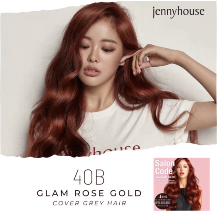[ JennyHouse Salon Code Glam Hair Color] #4OB Glam Rose Gold 