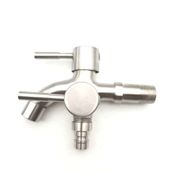 304 Stainless Steel Double Duo Faucet