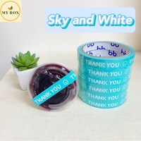 #TP17 Thank You Tape (Size Mini) Baby Blue 50cm - 1PC