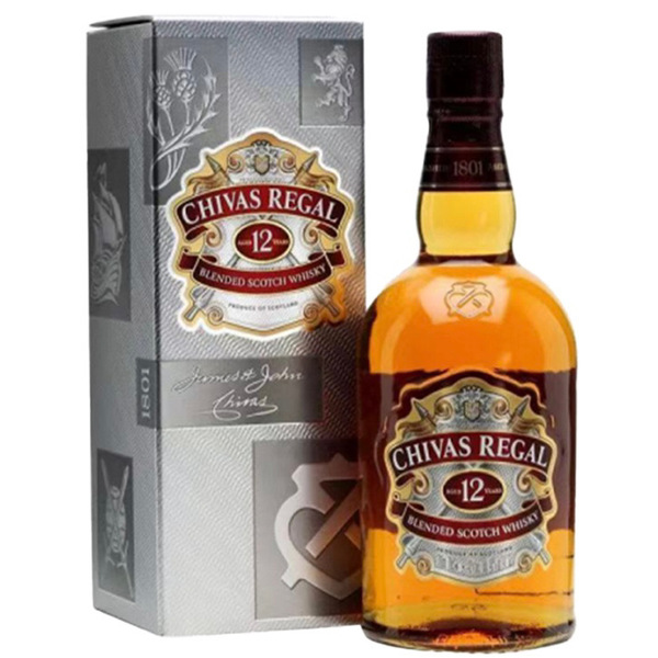 Chivas Regal 12 Years Whisky 700ml - 1 Bottle 