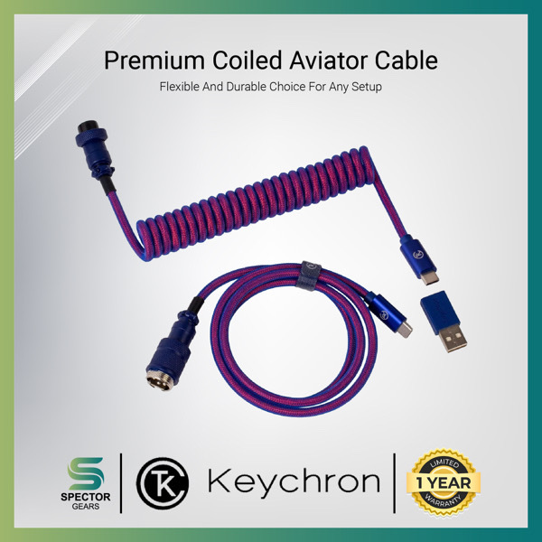 Keychron Premium Coiled Aviator Cable