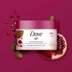 Dove Exfoliating Body Polish Scrub Pomegranate (ស្រ្កាប់ខ្លួនប្រចាំថ្ងៃ)-298g 