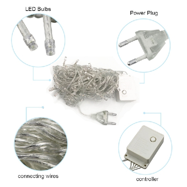 String Light Outdoor Waterproof 220 10m