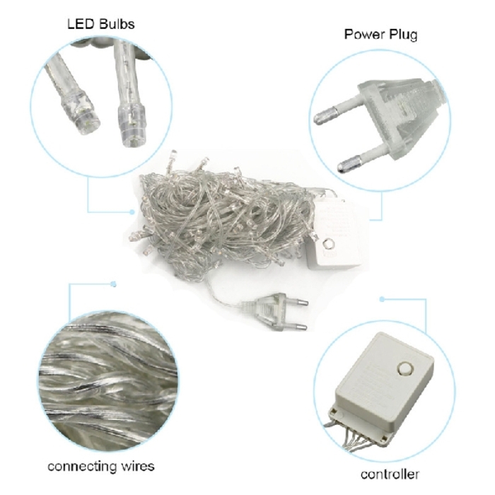 String Light Outdoor Waterproof 220 10m