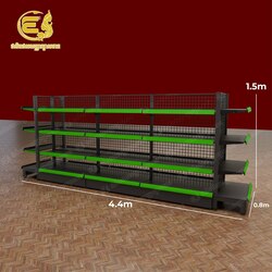 ឈុតកណ្តាលហាង​​ (L1 + T3+L1) -សញ្ញាក្បាលនាគ-(ខ្នងសំណាញ់)) 4.4m * 0.8m * 1.5m 4 Layers