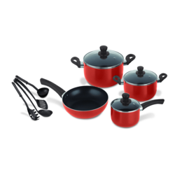 decaLife 11 Pcs Cookware set KMEP006B