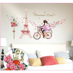 ស្ទីគ័របិតជញ្ជាំង Parisian Love