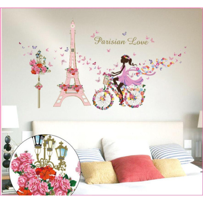 ស្ទីគ័របិតជញ្ជាំង Parisian Love