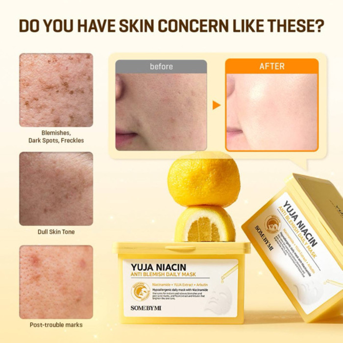 [SOME BY MI ]YUJA NIACIN ANTI BLEMISH DAILY MASK
