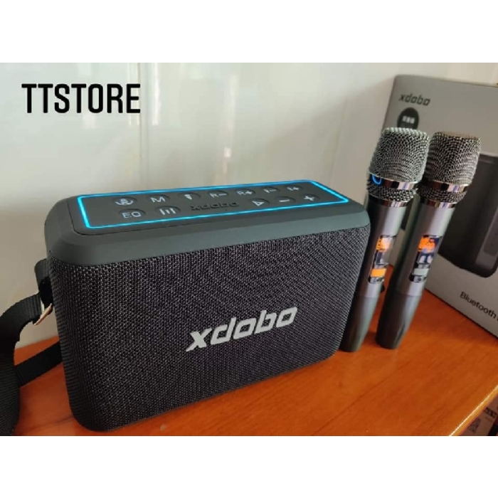 Xdobo X8 Pro Karaoke with 2 Microphones - Black