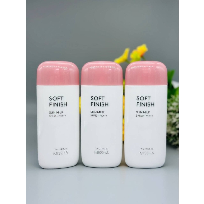 3PCS - MISSHA Soft Finish Sun Milk SPF50+ PA+++
