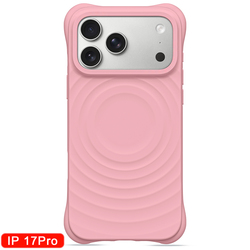 iPhone Featuring a Wavy Design With Magnetic Attachment Case 17/18 Pro/Pink