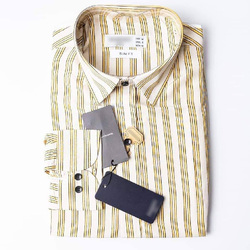 Men Long Sleeves Striped Shirt SHO011