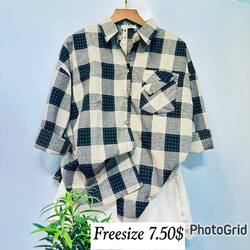 Women Plaid Shirt Free size