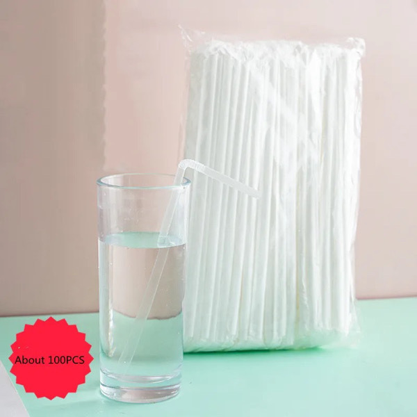 Disposable Straws 100PCS (Individually Packed)