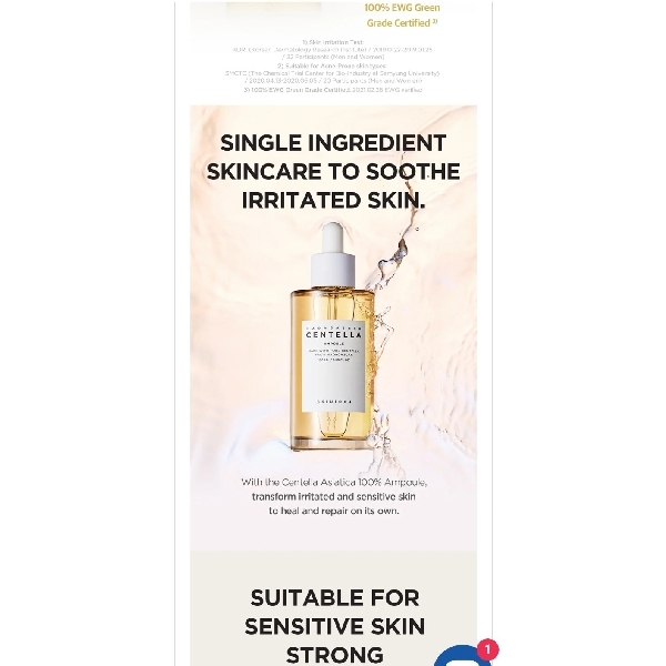 Skin 1004 Madagascar Centella Ampoule Serum