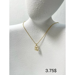 Silver Necklace Crescent Moon Pendant Necklace 