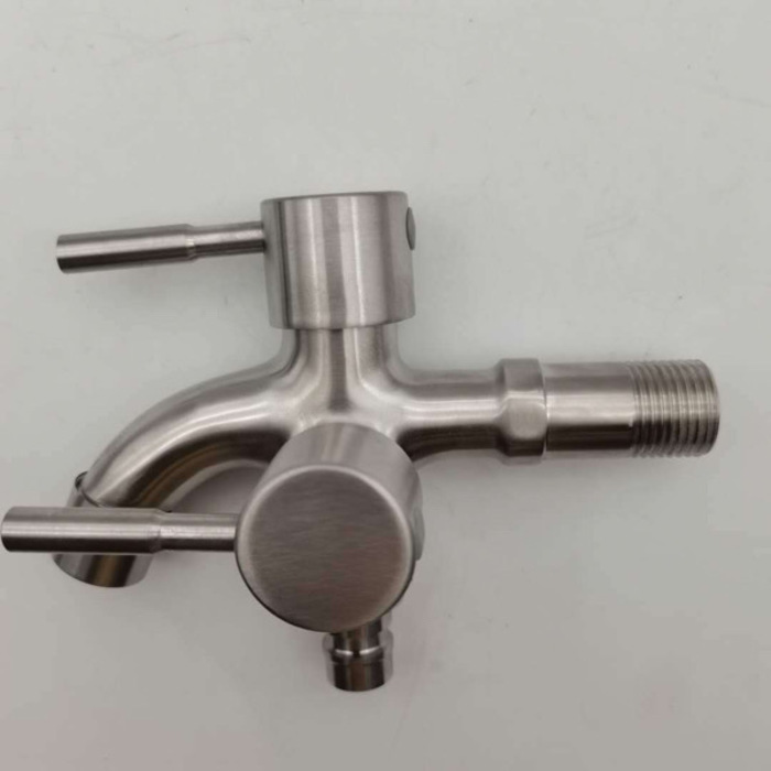 304 Stainless Steel Double Duo Faucet