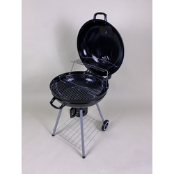 BBQ Stove w/Lid & Wheels - Black 