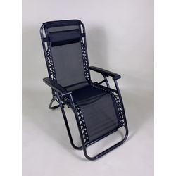 MESH LOUNGE CHAIR (ADJUSTABLE-BACK) - BLACK