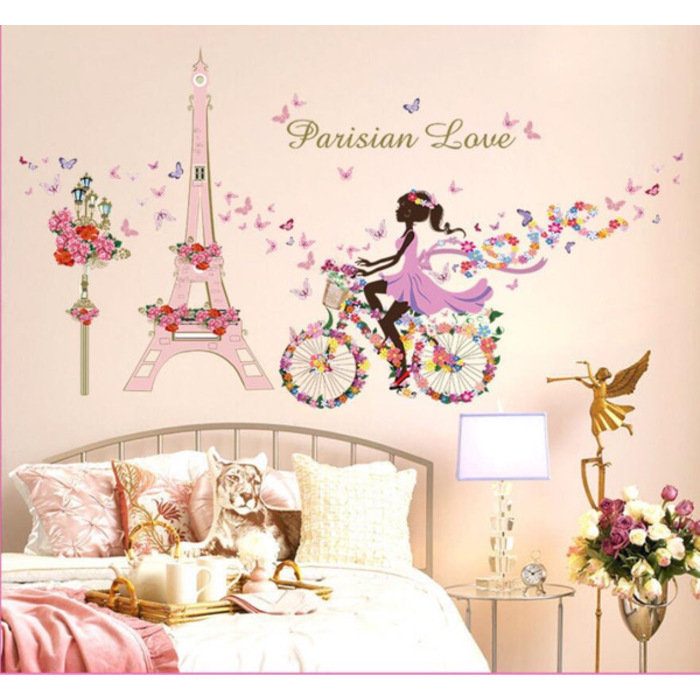 ស្ទីគ័របិតជញ្ជាំង Parisian Love
