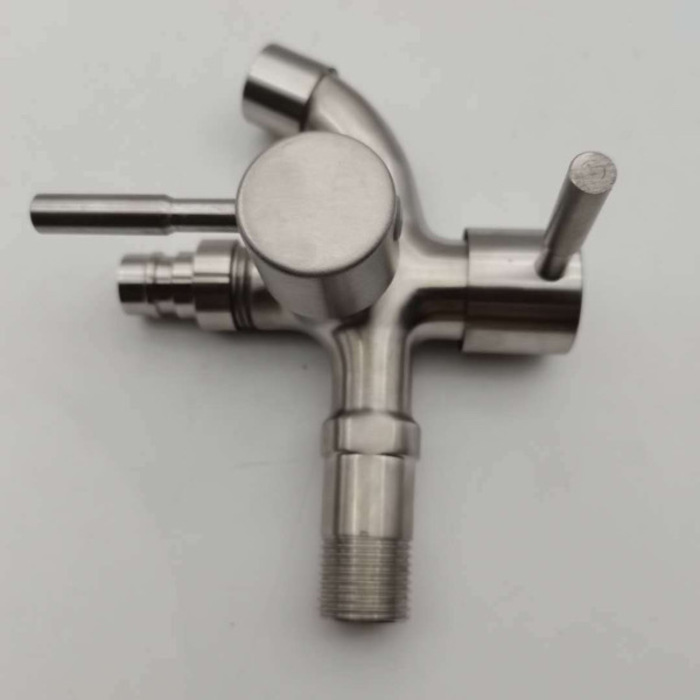 304 Stainless Steel Double Duo Faucet