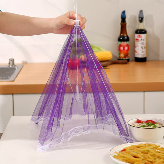 Foldable Food Cover 44cm 1PC - Random Color