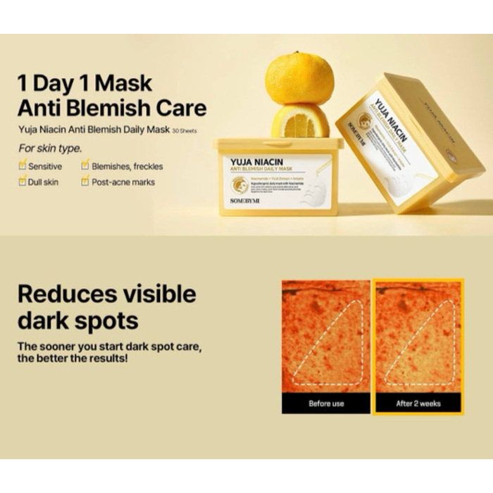 [SOME BY MI ]YUJA NIACIN ANTI BLEMISH DAILY MASK