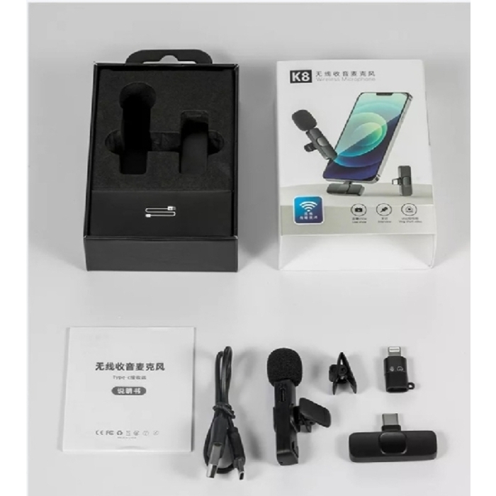 Wireless Microphone iPhone & Samsung 2in1 Lightning & Type-C