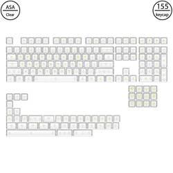 Clear Transparent - Green Character(Akko / Keycaps)