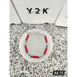 Coral Agate Bracelet