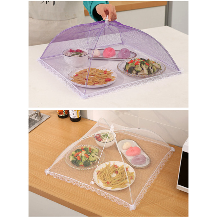Foldable Food Cover 44cm 1PC - Random Color
