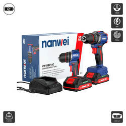 ម៉ូទ័រស្វានប្រើថ្ម 13 លី (D8216C) Cordless Electric Drill 13MM 70NM 2AH