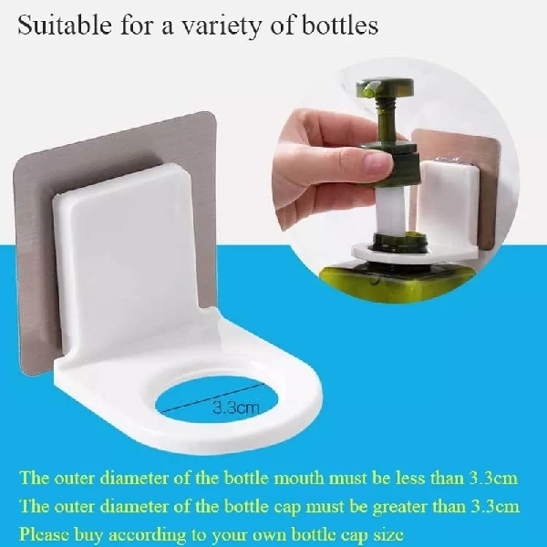 Rustproof Wall Mounted Sticky Shampoo Organizer Hook