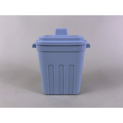 YAMADA Mini Plastic Garbage Can - Blue 